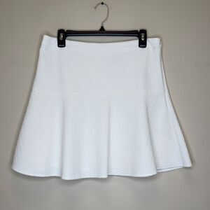 Loft Textured Mini A-Line Lined Skirt - Size Medium